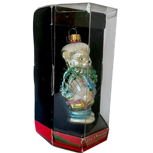 Vintage RITE AID Christmas Hand Blown Glass Polar Bear Ornament - Picture 2 of 8